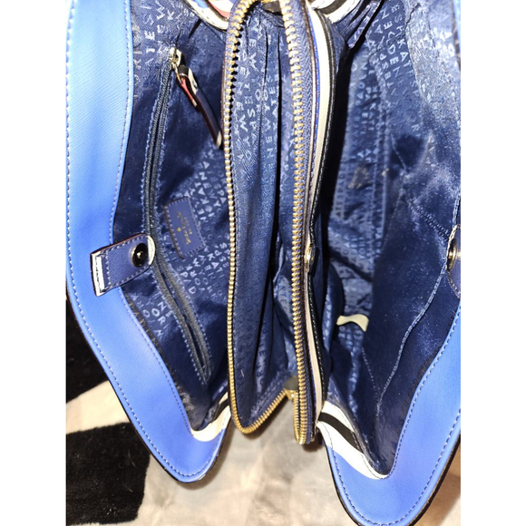 Kate Spade New York Evangelie Laurel Way Striped Satchel Crossbody Handbag Purse - Picture 7 of 15